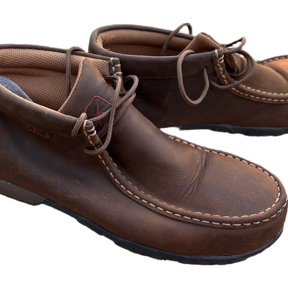 Twisted X Brown Ankle Boots with Moccasin Toe